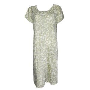 KINDRED BRAVELY Green Floral Nursing Maternity Dress Womens Size S Small